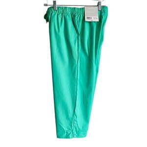 Coral Bay Everyday Capris Solid Green Women's Small NEW NWT